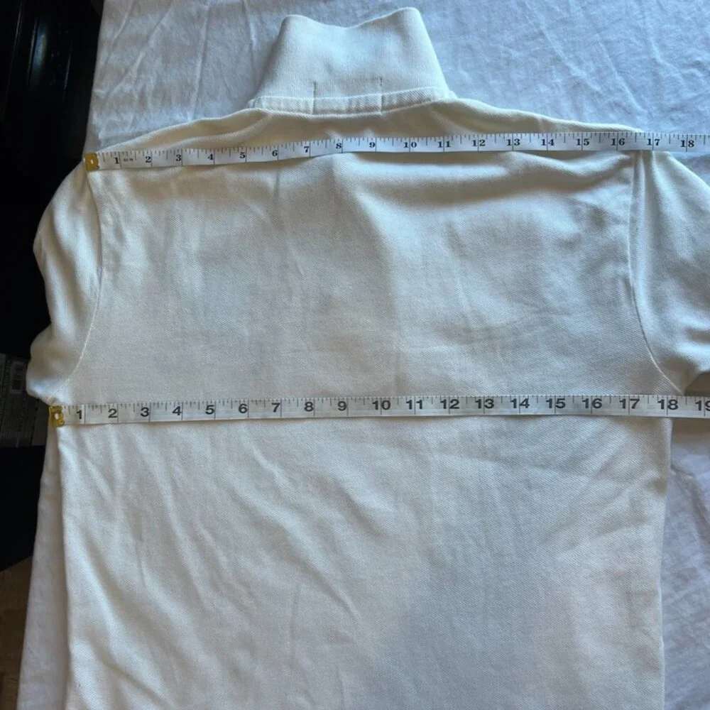 Rugby Ralph Lauren men's white mesh polo shirt, XS - Picture 7 of 8